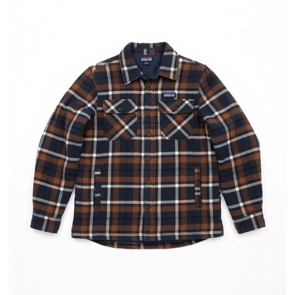 Patagonia Blue Brown Plaid Long Sleeve Flannel Shirt Top Mens Sz‎ Small - Picture 1 of 6